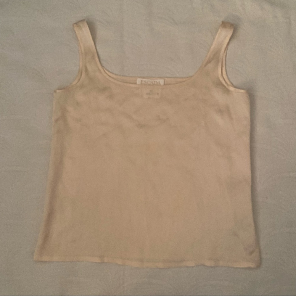 Vintage Escada Silk Size 36 Summer Tank Top Wedding Bridal Corset